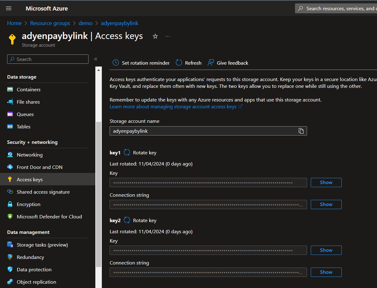 Access Keys