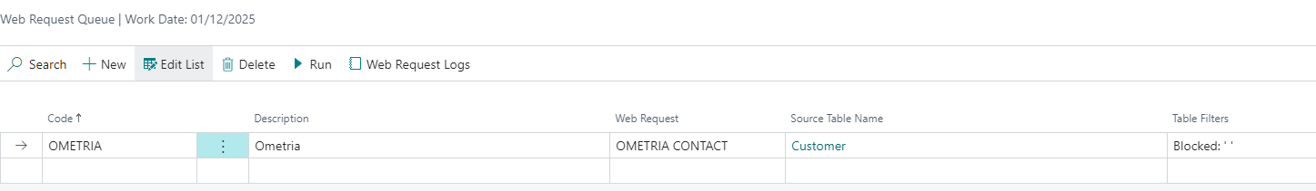 Web Request Queue